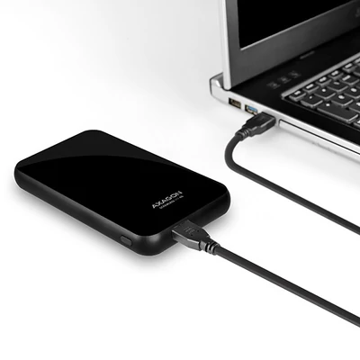 AXAGON EE25-S6B 2.5" USB 3.0 Külső HDD ház, fekete