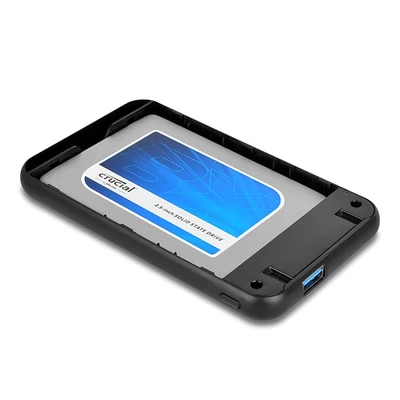 AXAGON EE25-S6B 2.5" USB 3.0 Külső HDD ház, fekete