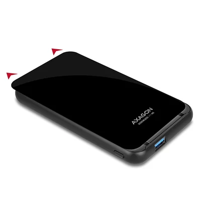 AXAGON EE25-S6B 2.5" USB 3.0 Külső HDD ház, fekete