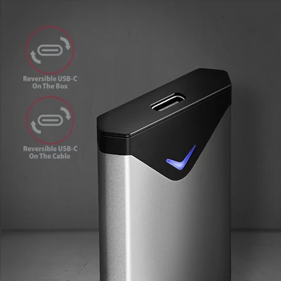 AXAGON EEM2-UG2 USB Type C-3.2 Gen2-M. 2 NVMe fém M. 2 SSD külső ház