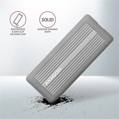 AXAGON EEM2-XR USB-C 3.2 Gen2 - M. 2 NVMe SSD Shockproof külső ház