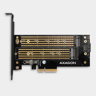 AXAGON PCEM2-D PCIe NVMe+SATA M.2 Adapter