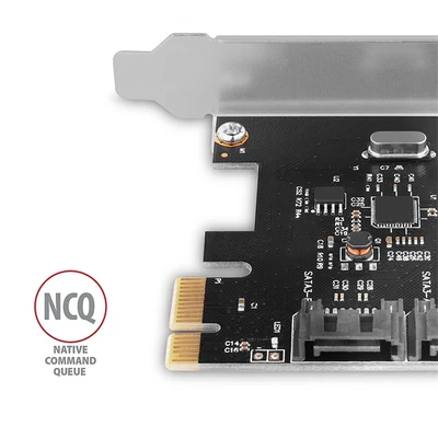 AXAGON PCES-SA2N PCIE VEZÉRLŐ 2X SATA 6G (Kétcsatornás SATA III PCI-Express vezérlő két belső SATA porttal)
