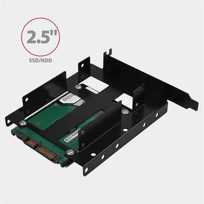 AXAGON RHD-P35 1x3,5" és 2x2,5" SSD/HDD beépítő keret PCI slotba, fekete