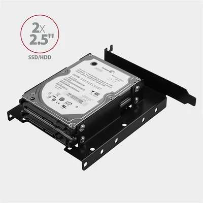 AXAGON RHD-P35 1x3,5" és 2x2,5" SSD/HDD beépítő keret PCI slotba, fekete