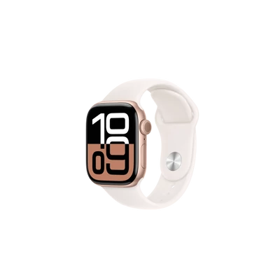 Apple Watch S10 Cellular 42mm Rose Gold Alu Case with Light Blush Sport Band - M/L