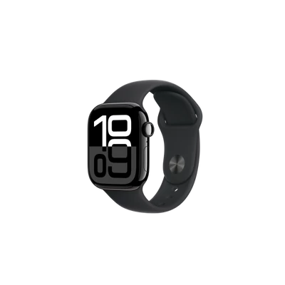 Apple Watch S10 GPS 42mm Jet Black Alu Case with Black Sport Band - M/L
