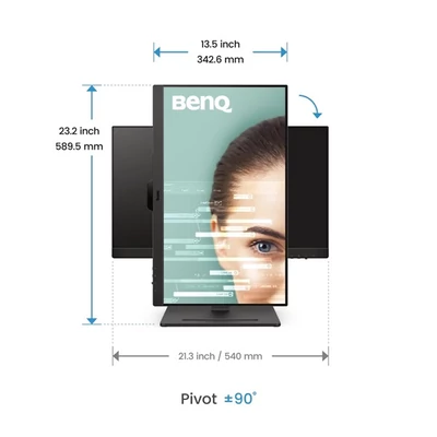 BENQ IPS monitor 23,8" GW2490T 1920x1080, 250 cd/m2, 5ms, 100 Hz, Eye-Care, 2xHDMI, DisplayPort, hangszóró