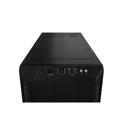 BE QUIET! Ház Midi ATX Pure Base 600 Tápegység nélkül, Fekete Üvegfalú