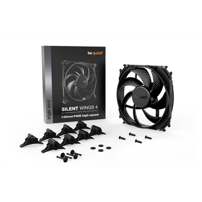BE QUIET! Rendszerhűtő ventilátor Silent Wings 4 PWM High-Speed, 14cm
