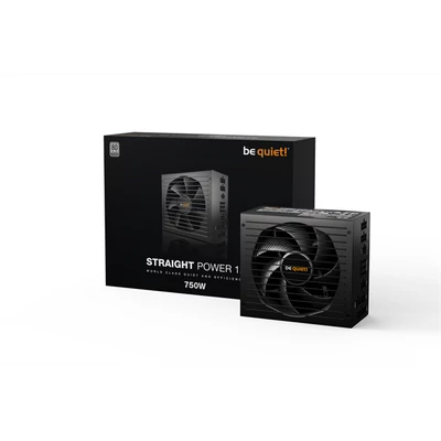 BE QUIET! Tápegység Straight Power 12 750W, 13.5cm, 80+ Titanium Moduláris, Aktív PFC
