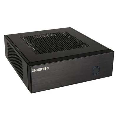 CHIEFTEC Ház Compact, mini-ITX, Tápegység nélkül, Fekete