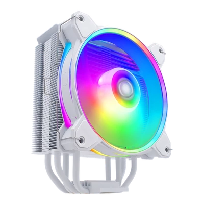 COOLER MASTER CPU hűtő HYPER 212 HALO WHITE ARGB, LGA1700 támogatással, fehér