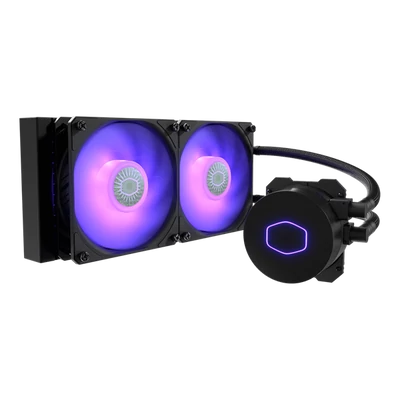COOLER MASTER CPU hűtő MASTERLIQUID ML240L V2 RGB (vízhűtés) + Kontroller, LGA1700 támogatással fekete