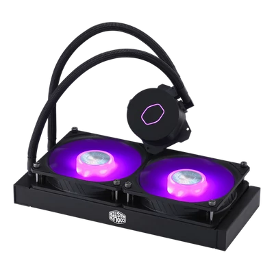 COOLER MASTER CPU hűtő MASTERLIQUID ML240L V2 RGB (vízhűtés) + Kontroller, LGA1700 támogatással fekete