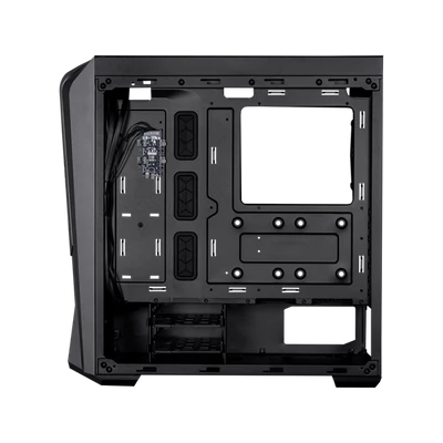 COOLER MASTER Ház, Mid Tower ATX CMP 520L, 1db Ventilátorral, Tápegység nélkül, Edzett üveg, fekete