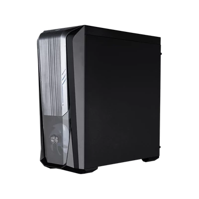 COOLER MASTER Ház, MASTERBOX 500, 2db Ventilátorral, Tápegység nélkül, Edzett üveg, fekete