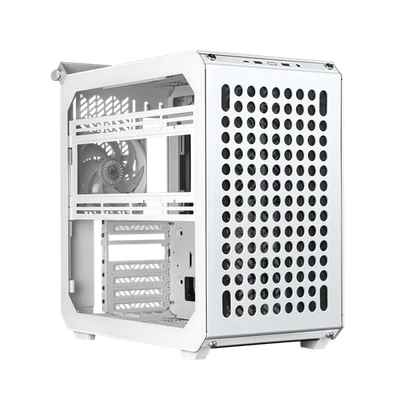 COOLER MASTER Ház Mid ATX QUBE 500 FLATPACK WHITE EDITION, 1db Ventilátorral, Tápegység nélkül, fehér