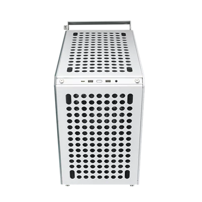 COOLER MASTER Ház Mid ATX QUBE 500 FLATPACK WHITE EDITION, 1db Ventilátorral, Tápegység nélkül, fehér