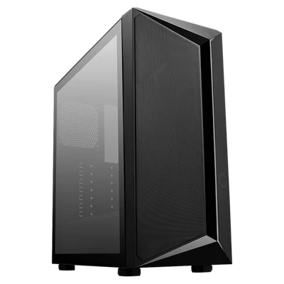 COOLER MASTER Ház Midi ATX CMP 510 ARGB, Tápegység nélkül, Üvegfalú, Fekete