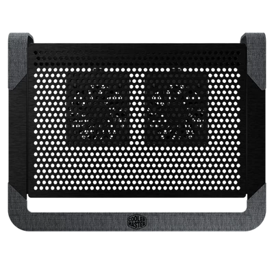 COOLER MASTER Notebook Állvány/Hűtőpad NOTEPAL U2 PLUS V2, 2 Ventillátor, Fekete (max 17")