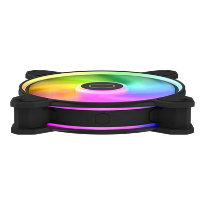 COOLER MASTER Rendszerhűtő Ventilátor MASTERFAN MF140 HALO2, ARGB Gen2, 14cm, fekete
