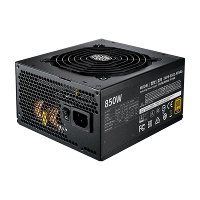 COOLER MASTER Tápegység Moduláris, MWE 850W, 12cm, 80+ Gold V2