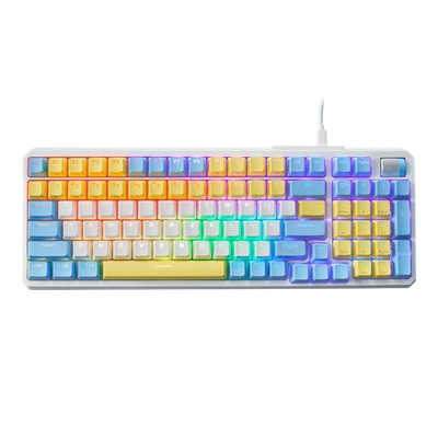 COOLER MASTER Vezetékes Billentyűzet CK570 RGB Mechanikus Gaming, Red Switch, Chun-Li Edition, angol