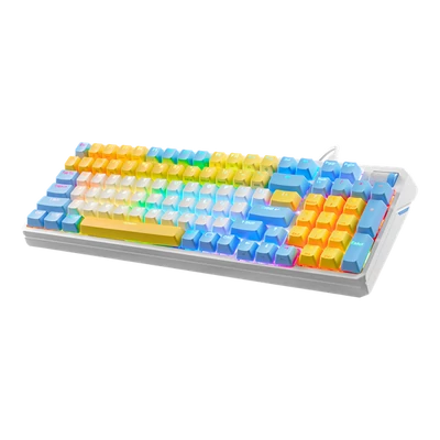 COOLER MASTER Vezetékes Billentyűzet CK570 RGB Mechanikus Gaming, Red Switch, Chun-Li Edition, angol
