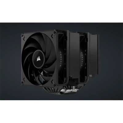 CORSAIR CPU hűtő, A115 Twin Tower, 2 Ventilátoros, LGA1700 támogatással, fekete