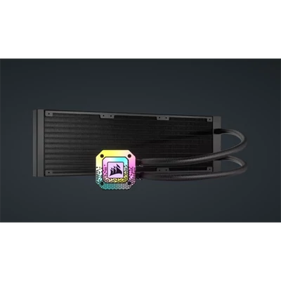 CORSAIR CPU hűtő iCUE H150i ELITE CAPELLIX XT (vízhűtés), 3 Ventilátoros, LGA1700 támogatással, fekete