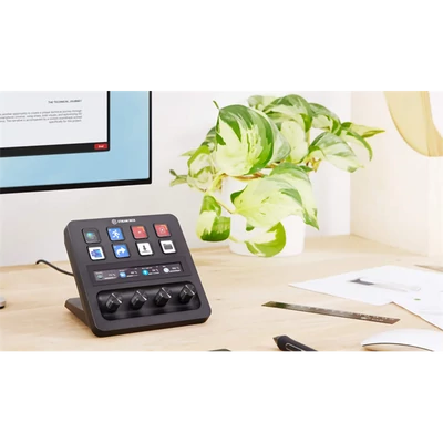 CORSAIR ELGATO STREAM DECK+, 8 Testreszabható LCD Billentyű, Audio mixer, LCD Érintőpanel, fekete