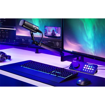 CORSAIR ELGATO Streamer Mikrofon, WAVE DX, XLR Output, fekete