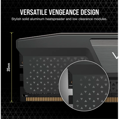 CORSAIR Memória VENGEANCE DDR5 32GB 5200MHz C40 INTEL (Kit of 2), fekete