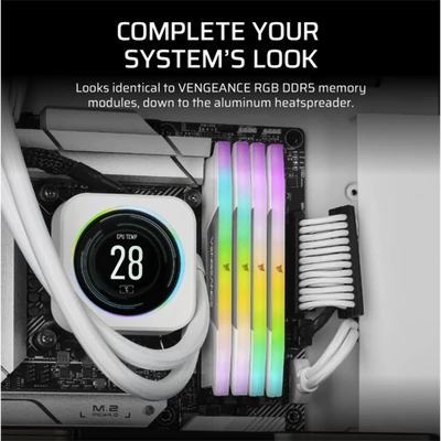 CORSAIR Memória VENGEANCE RGB DDR5 Light Enhancement Kit, Fényerősítő készlet, fehér