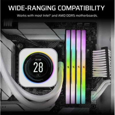 CORSAIR Memória VENGEANCE RGB DDR5 Light Enhancement Kit, Fényerősítő készlet, fehér