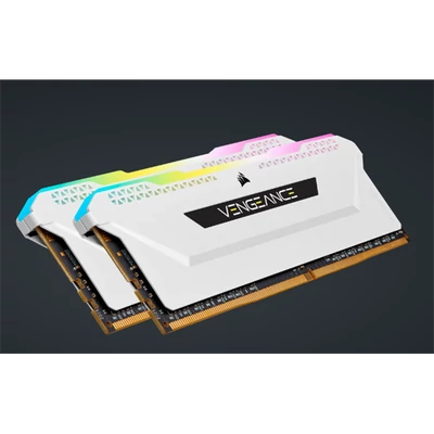 CORSAIR Memória VENGEANCE RGB PRO DDR4 16GB 3600MHz C18 SL (Kit of 2), fehér
