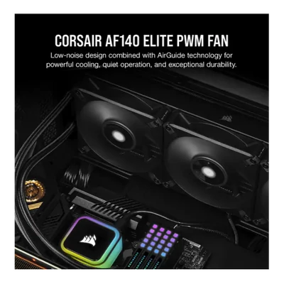 CORSAIR Rendszerhűtő Ventilátor, AF140 ELITE, 14cm, fekete