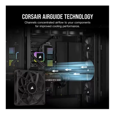 CORSAIR Rendszerhűtő Ventilátor, AF140 ELITE, 14cm, fekete