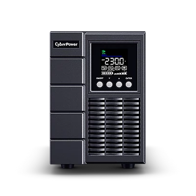 CYBERPOWER UPS, 2000VA/1800W, 2xC13 2xSCHU, színes LCD kijelző, OnLine szünetmentes, kettős konverziós,tisztán színuszos