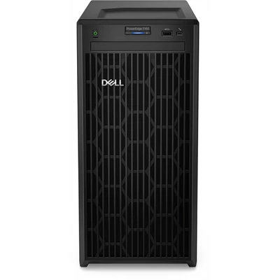 DELL ISG szerver - PE T150 torony (4x3.5"), 4C E-2334 3.4GHz, 1x16GB, 1x480GB RI SSD; H355, iD9 Ba.