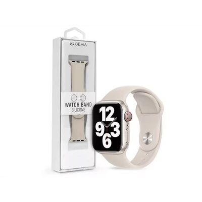 DEVIA APPLE WATCH SZILIKON SPORT SZÍJ - SILICONE DELUXE SERIES SPORT WATCH BAND - 42/44/45/49 MM - STARLIGHT