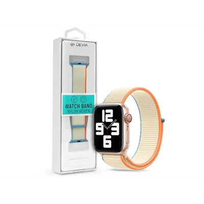 DEVIA APPLE WATCH SZÖVET SPORT SZÍJ - NYLON WOVEN DELUXE SERIES SPORT3 WATCH LOOP - 42/44/45/49 MM - CREAM WHITE