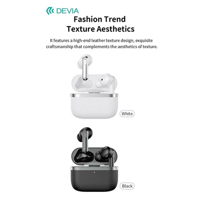 Devia TWS-Ultra1 ANC Bluetooth sztereó headset - fekete
