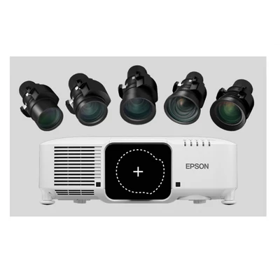 EPSON Projektor - EB-PU1008W (3LCD, 1920x1200 (WUXGA), 4K, 8500 AL, 2 500 000:1, HDMI/DVI/VGA/USB/LAN) (Optika nélkül)