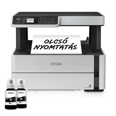 EPSON Tintasugaras nyomtató - EcoTank M2170 (A4, MFP, 1200x2400 DPI, 39 lap/perc, USB/LAN/Wifi)
