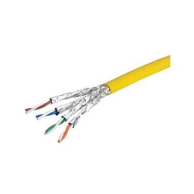EXCEL Falikábel Cat7A+ S/FTP 1200MHZ LSOH köpeny 500m, sárga