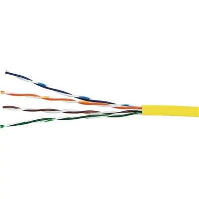 EXCEL Patch kábel Cat.5e UTP 26AWG PVC köpeny 305m, sárga