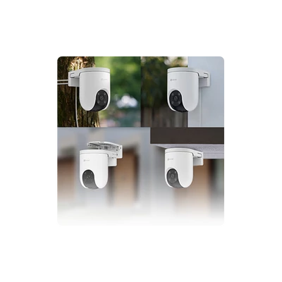 EZVIZ H8c 4K 8MP, kültéri kamera, 360° panorám és színes éjszakai látás, alakérzékelés, zoom követés, kétirányú beszéd