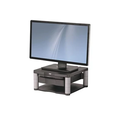 FELLOWES, Monitorállvány, "Premium Plus™", grafitszürke